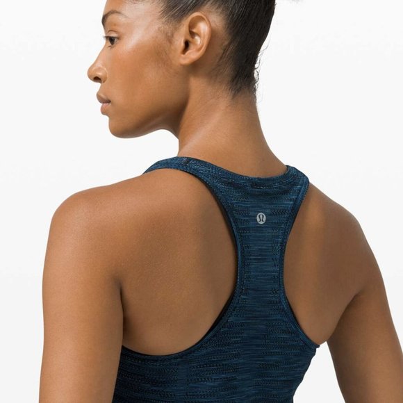 NWT Lululemon Swiftly Tech Tank Prism Stripe Turqouise Tide Multi - Picture 3 of 9